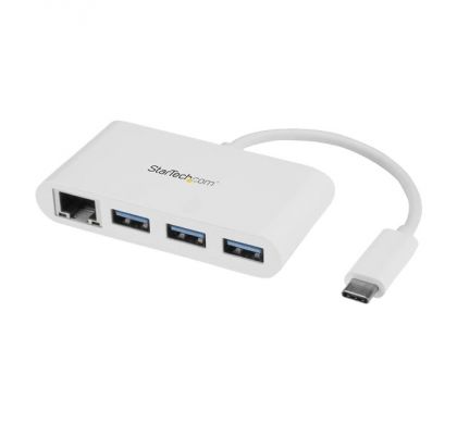 STARTECH .com USB/Ethernet Combo Hub - USB Type C - External - White