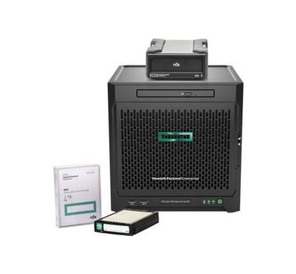 HPE HP ProLiant MicroServer Gen10 Ultra Micro Tower Server - 1 x AMD Opteron X3421 Quad-core (4 Core) 2.10 GHz - 8 GB Installed DDR4 SDRAM - 1 TB Serial ATA/600 HDD - Serial ATA/600 Controller - 0, 1, 10 RAID Levels - 1 x 200 W FrontMaximum