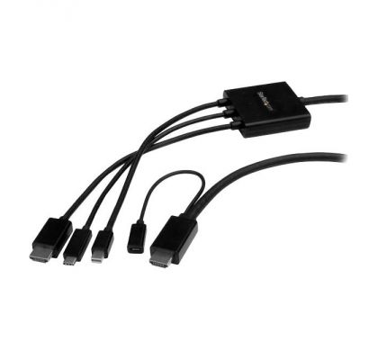 STARTECH .com HDMI/Mini DisplayPort/USB AV/Data Transfer Cable for Projector, Notebook - 2.01 m - 1 Pack