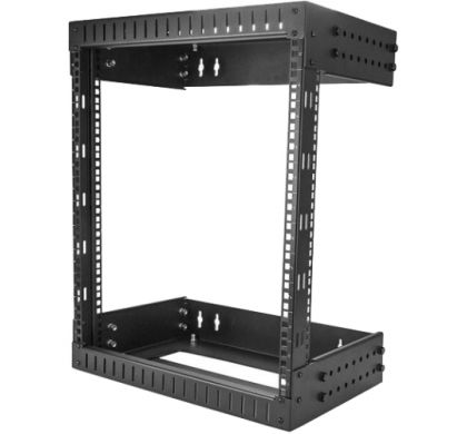 STARTECH .com 12U High x 449.58 mm Wide x 508 mm Deep Wall Mountable Rack Frame for Server, LAN Switch, Patch Panel - Black