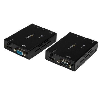 STARTECH .com Video Extender Transmitter/Receiver - Wired - Black