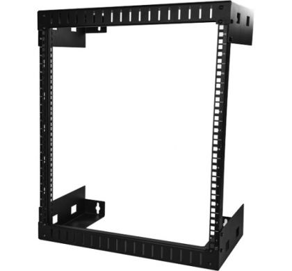 STARTECH .com 12U High x 449.58 mm Wide x 304.80 mm Deep Wall Mountable Rack Frame for Server, LAN Switch, Patch Panel - Black