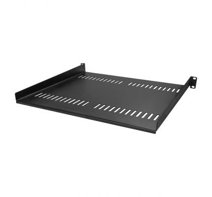 STARTECH .com 1U High x 482.60 mm Wide Rack-mountable Rack Shelf for Server, A/V Equipment - Black