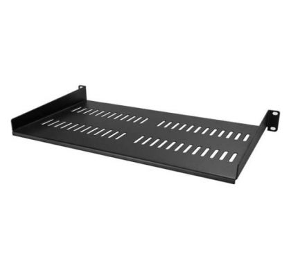 STARTECH .com 1U High x 482.60 mm Wide Rack-mountable Rack Shelf for Server, A/V Equipment - Black