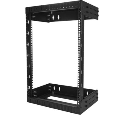 STARTECH .com 15U High x 449.58 mm Wide x 508 mm Deep Wall Mountable Rack Frame for Server, LAN Switch, Patch Panel - Black