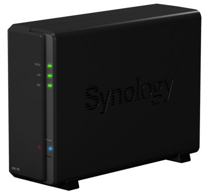 SYNOLOGY DiskStation DS118 1 x Total Bays SAN/NAS Storage System - Compact TopMaximum