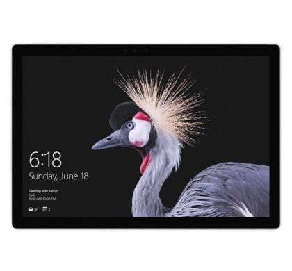 MICROSOFT Surface Pro Tablet - 31.2 cm (12.3") - 8 GB DDR3L SDRAM - Intel Core i5 (7th Gen) i5-7300U Dual-core (2 Core) 2.60 GHz - 256 GB SSD - Windows 10 Pro 64-bit - 2736 x 1824 - PixelSense - 4G - Silver, Black FrontMaximum