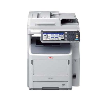 OKI MB700 MB760dnfax LED Multifunction Printer - Monochrome - Plain Paper Print - Desktop FrontMaximum