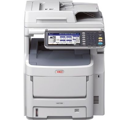 OKI MC700 MC770dnfax LED Multifunction Printer - Colour - Plain Paper Print - Desktop FrontMaximum