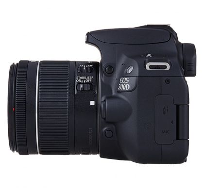 CANON EOS 200D 24.2 Megapixel Digital SLR Camera with Lens - 18 mm - 55 mm LeftMaximum