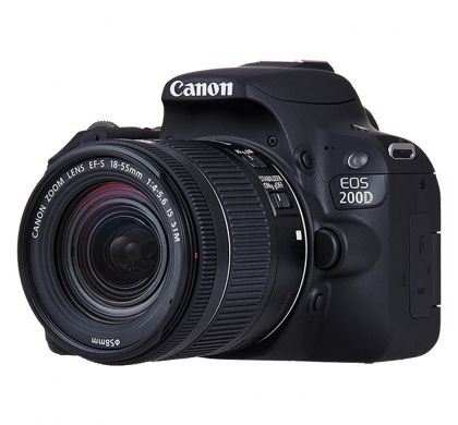 CANON EOS 200D 24.2 Megapixel Digital SLR Camera with Lens - 18 mm - 55 mm FrontMaximum