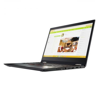 LENOVO ThinkPad Yoga 370 20JHA00EAU 33.8 cm (13.3") Touchscreen LCD 2 in 1 Notebook - Intel Core i5 (7th Gen) i5-7200U Dual-core (2 Core) 2.50 GHz - 8 GB DDR4 SDRAM - 256 GB SSD - Windows 10 Pro 64-bit - 1920 x 1080 - In-plane Switching (IPS) Technology - Black