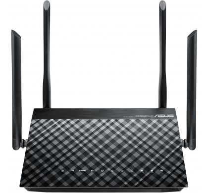 ASUS DSL-AC55U IEEE 802.11ac VDSL2, ADSL2+, Ethernet Modem/Wireless Router FrontMaximum