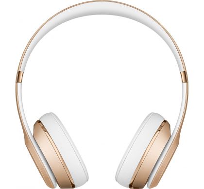 APPLE Beats by Dr. Dre Solo3 Wired/Wireless Bluetooth Stereo Headset - Over-the-head - Circumaural - Gold FrontMaximum