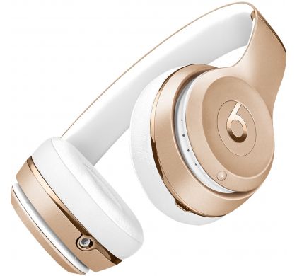 APPLE Beats by Dr. Dre Solo3 Wired/Wireless Bluetooth Stereo Headset - Over-the-head - Circumaural - Gold BottomMaximum