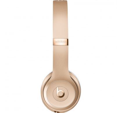 APPLE Beats by Dr. Dre Solo3 Wired/Wireless Bluetooth Stereo Headset - Over-the-head - Circumaural - Gold LeftMaximum