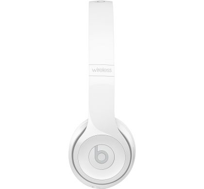 APPLE Beats by Dr. Dre Solo3 Wired/Wireless Bluetooth Stereo Headset - Over-the-head - Circumaural - Gloss White LeftMaximum