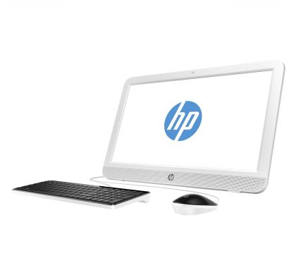 HP 20-e000 20-e016a All-in-One Computer - Intel Celeron N3050 1.60 GHz - 4 GB DDR3L SDRAM - 1 TB HDD - 49.4 cm (19.5") 1600 x 900 - Windows 10 Home 64-bit - Desktop - Snow White - Refurbished
