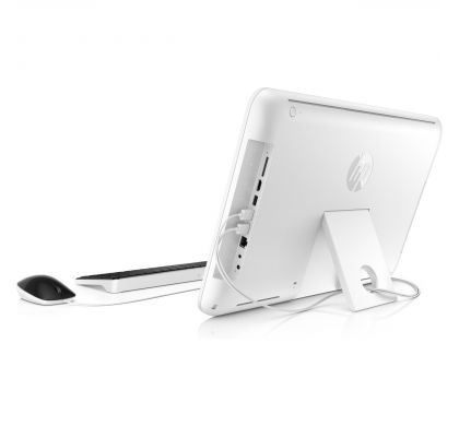HP 20-e000 20-e016a All-in-One Computer - Intel Celeron N3050 1.60 GHz - 4 GB DDR3L SDRAM - 1 TB HDD - 49.4 cm (19.5") 1600 x 900 - Windows 10 Home 64-bit - Desktop - Snow White - Refurbished LeftMaximum
