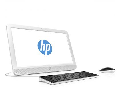HP 20-e000 20-e016a All-in-One Computer - Intel Celeron N3050 1.60 GHz - 4 GB DDR3L SDRAM - 1 TB HDD - 49.4 cm (19.5") 1600 x 900 - Windows 10 Home 64-bit - Desktop - Snow White - Refurbished RightMaximum