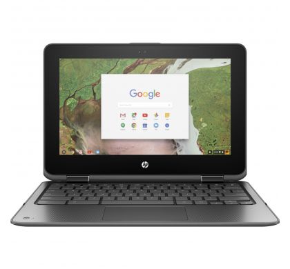 HP Chromebook x360 11 G1 EE 29.5 cm (11.6") Touchscreen LCD 2 in 1 Chromebook - Intel Celeron N3350 Dual-core (2 Core) 1.10 GHz - 4 GB LPDDR4 - 32 GB Flash Memory - Chrome OS 64-bit - 1366 x 768 - In-plane Switching (IPS) Technology - Convertible FrontMaximum