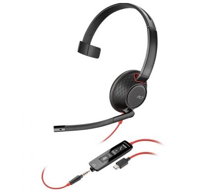 PLANTRONICS Blackwire 5210 Wired Mono Headset - Over-the-head - Supra-aural