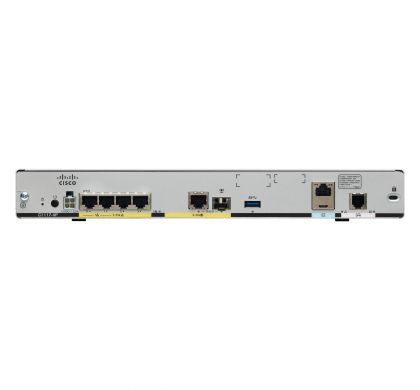 CISCO 1100-4P IEEE 802.11ac ADSL2+, VDSL2, SHDSL, Ethernet Modem/Wireless Router RearMaximum