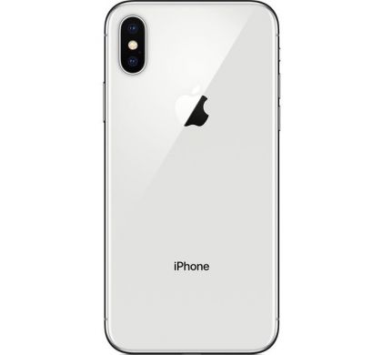 APPLE iPhone X 256 GB Smartphone - 4G - 14.7 cm (5.8") Super AMOLED 2436 x 1125 Touchscreen -  Hexa-core (6 Core) 2.39 GHz - 3 GB RAM - 12 Megapixel Rear/7 Megapixel Front - iOS 11 - SIM-free - Silver RearMaximum