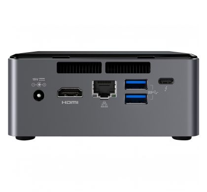 INTEL NUC NUC7i5BNH Desktop Computer -  Core i5 (7th Gen) i5-7260U 2.20 GHz - Mini PC RearMaximum