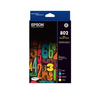EPSON DURABrite Ultra 802 Original Ink Cartridge Value Pack - CMYK