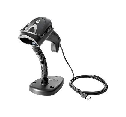 HP Handheld Barcode Scanner - Cable Connectivity - Black