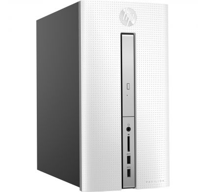 HP Pavilion 570-p000 570-p052a Desktop Computer - Intel Core i5 (7th Gen) i5-7400 3 GHz - 8 GB DDR4 SDRAM - 2 TB HDD - Windows 10 Home 64-bit - Mini-tower