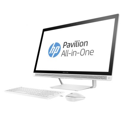 HP Pavilion 27-a200 27-a276a All-in-One Computer - Intel Core i7 (7th Gen) i7-7700T 2.90 GHz - 16 GB DDR4 SDRAM - 2 TB HDD - 68.6 cm (27") 1920 x 1080 - Windows 10 Home 64-bit - Desktop LeftMaximum