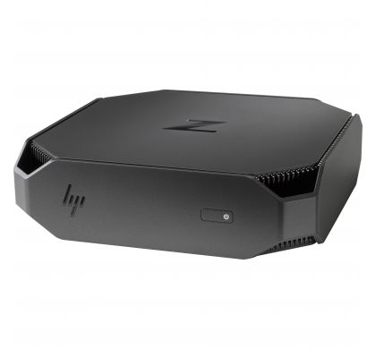 HP Z2 Mini G3 Workstation - 1 x Intel Xeon E3-1225 v5 Quad-core (4 Core) 3.30 GHz - 8 GB DDR4 SDRAM - 256 GB SSD - NVIDIA Quadro M620 2 GB Graphics - Windows 10 Pro 64-bit - Mini PC - Space Gray, Black Chrome Accent LeftMaximum