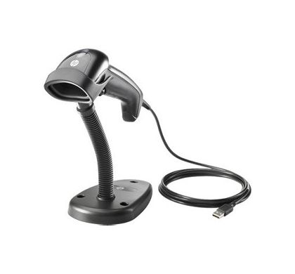 HP Handheld Barcode Scanner - Cable Connectivity - Black