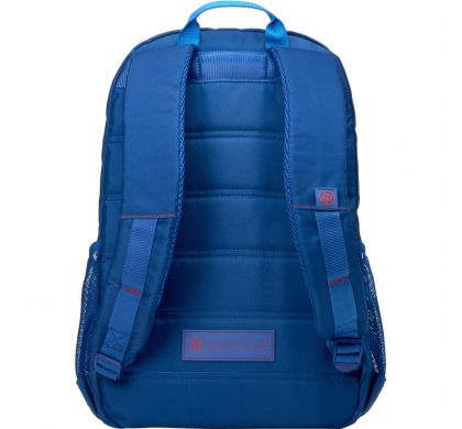 HP Active Carrying Case (Backpack) for 39.6 cm (15.6") Notebook, Bottle - Marine Blue, Coral Red RearMaximum