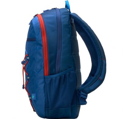 HP Active Carrying Case (Backpack) for 39.6 cm (15.6") Notebook, Bottle - Marine Blue, Coral Red LeftMaximum