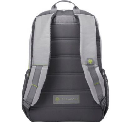 HP Carrying Case (Backpack) for 39.6 cm (15.6") Bottle, Notebook - Neon Yellow, Grey RearMaximum