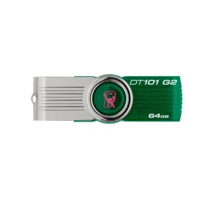 Kingston DataTraveler 101 G2 64 GB USB 2.0 Flash Drive - Green - 1 Pack