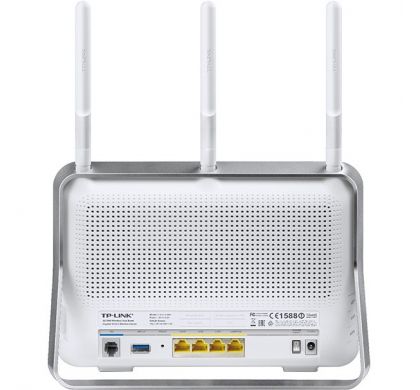 TP-LINK Archer Archer VR900 IEEE 802.11ac ADSL2+, Ethernet Modem/Wireless Router RearMaximum