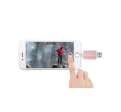 TRANSCEND JetDrive Go 300 32 GB Lightning, USB 3.1 Flash Drive - Rose Gold