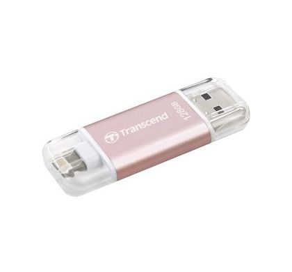 TRANSCEND JetDrive Go 300 128 GB Lightning, USB 3.1 Flash Drive - Rose Gold