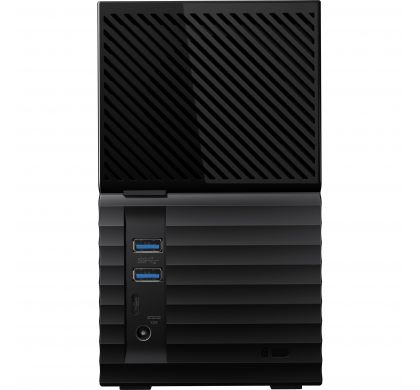 WESTERN DIGITAL My Book Duo BFBE0200JBK 2 x Total Bays DAS Storage System - Desktop RearMaximum