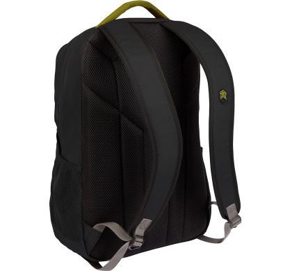 STM Goods Trilogy Carrying Case (Backpack) for 38.1 cm (15") Bottle, Accessories, Document, Umbrella, Cable, Magazine, Notebook, Key, Gear, Tablet - Black LeftMaximum