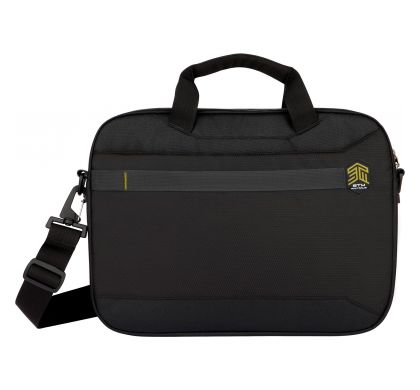 STM Goods Chapter Carrying Case (Briefcase) for 38.1 cm (15") Cable, Charger, Notebook, Gear, Tablet - Black FrontMaximum