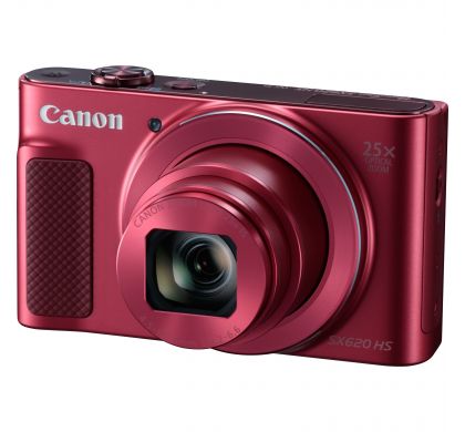CANON PowerShot SX620 HS 20.2 Megapixel Compact Camera - Red LeftMaximum