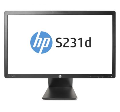 HP Elite S231d 58.4 cm (23") LED LCD Companion Monitor with Integrated Docking Station - 16:9 - 7 ms FrontMaximum