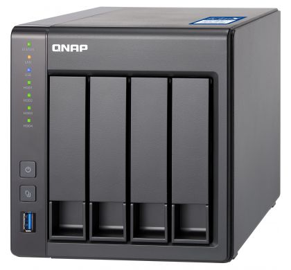 QNAP Turbo NAS TS-431X2 4 x Total Bays SAN/NAS Storage System - Tower TopMaximum