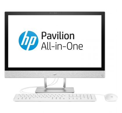 HP Pavilion 24-r000 24-r031a All-in-One Computer - Intel Core i3 (7th Gen) i3-7100T 3.40 GHz - 8 GB DDR4 SDRAM - 1 TB HDD - 128 GB SSD - 60.5 cm (23.8") 1920 x 1080 Touchscreen Display - Windows 10 Home 64-bit - Desktop