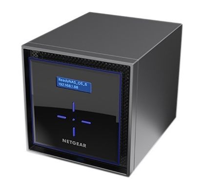 NETGEAR ReadyNAS RN424E4 4 x Total Bays SAN/NAS Storage System - Desktop LeftMaximum